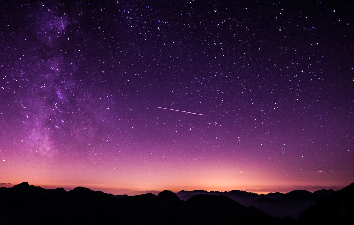 Milky Way galaxy shining bright in pristine zero light pollution Bortle 1 dark sky