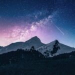 Stargazing and Navigating Constellations Over Mountains